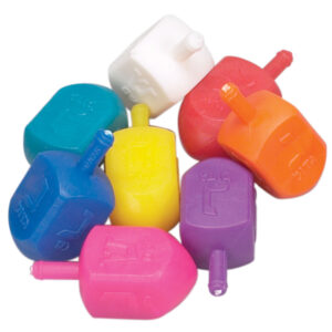 Plastic Multi-colored Dreidels