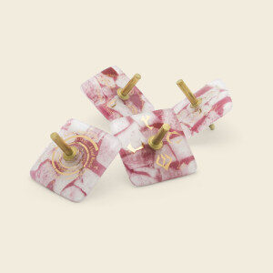 Glass Ribbon Dreidel tops