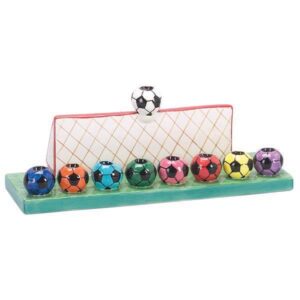 Ceramic Soccer Menorah