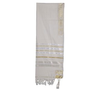 White with Gold Tallit