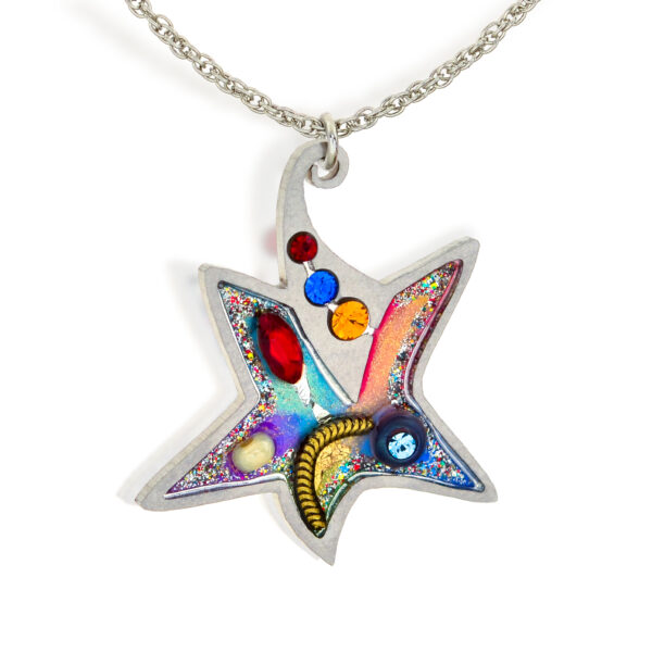 Modern Star of David Necklace