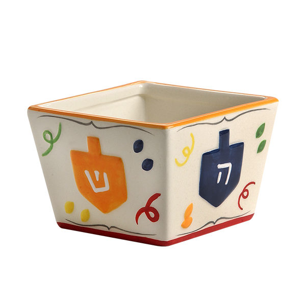 Ceramic Chanukah Candy Dish