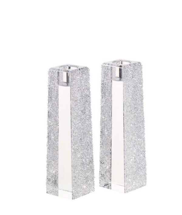 Ice Crystal Candlesticks