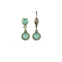 Drop Earrings & Hamsa Necklace in Pacific Opal - Image 3
