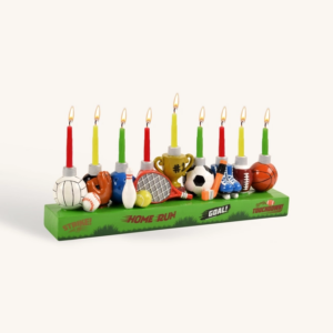 Hand Painted Menorah -Sports